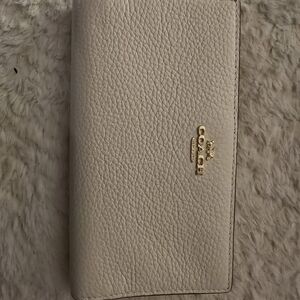 Coach Cream Leather Wallet
